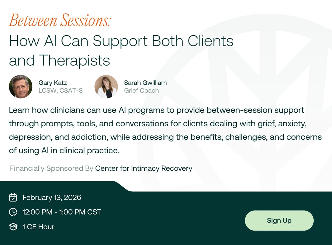 Between Sessions_ How AI Can Support Both Clients and Therapists february 13 2026 register now at tpn health