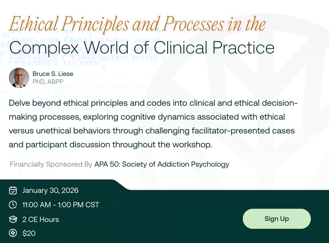 Ethical Principles and Processes in the Complex World of Clinical Practice January 30 2026 register now at TPN health