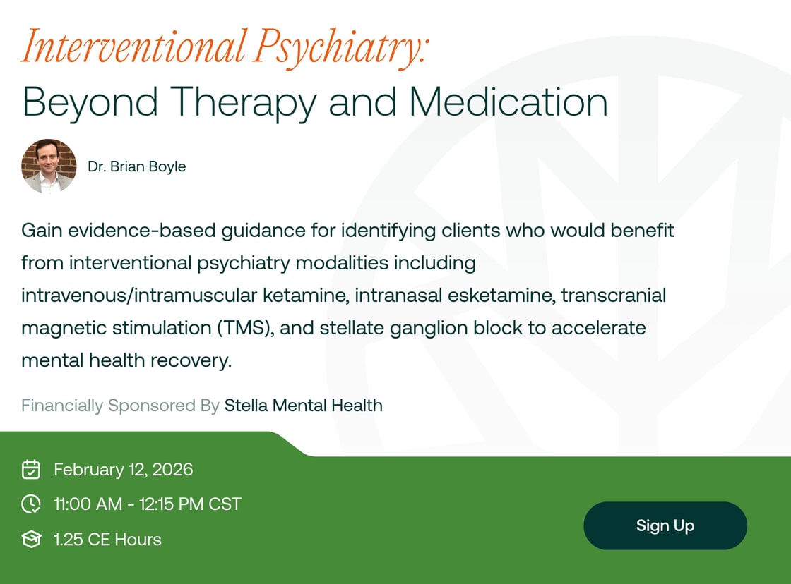 Interventional Psychiatry_ Beyond Therapy and Medication february 12 2026 register now at tpn health